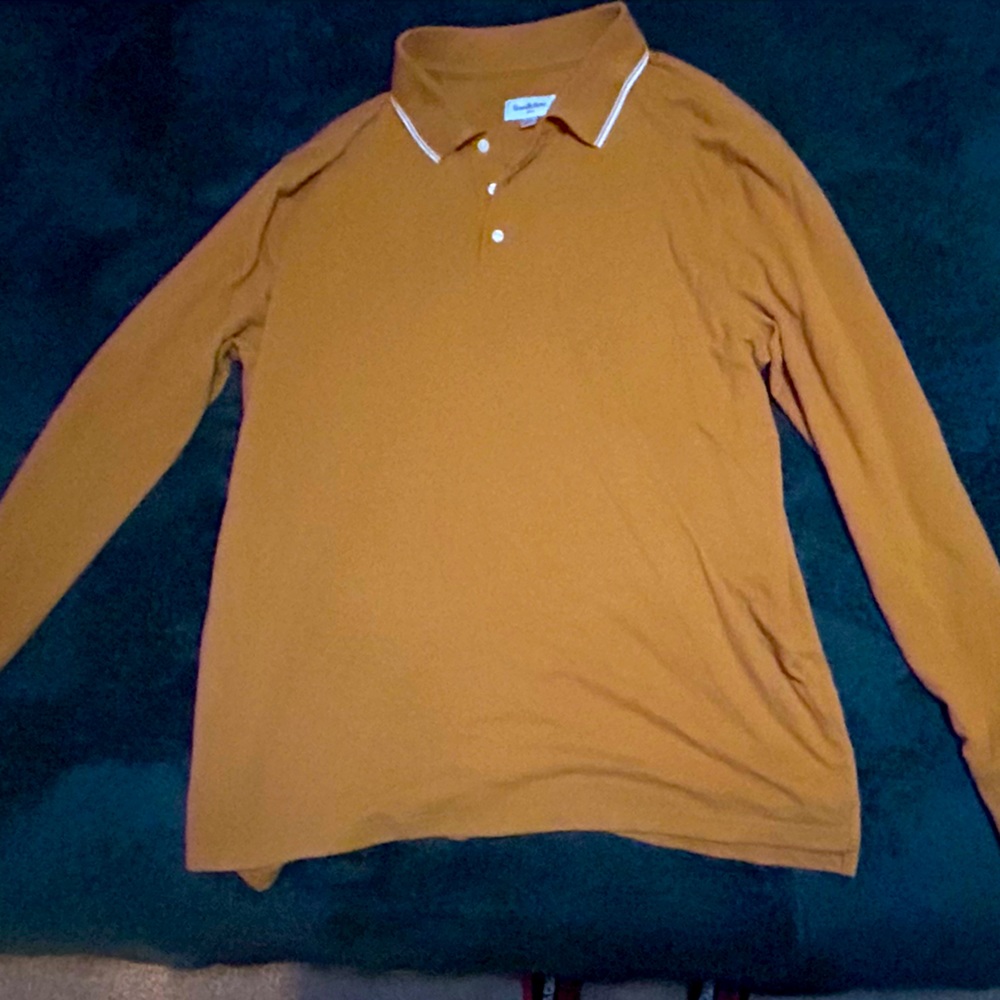 Orange Men’s Long Sleeve polo